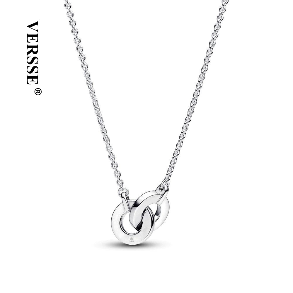VERSSE Double Ring Necklaces 18K Finish