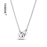VERSSE Double Ring Necklaces 18K Finish