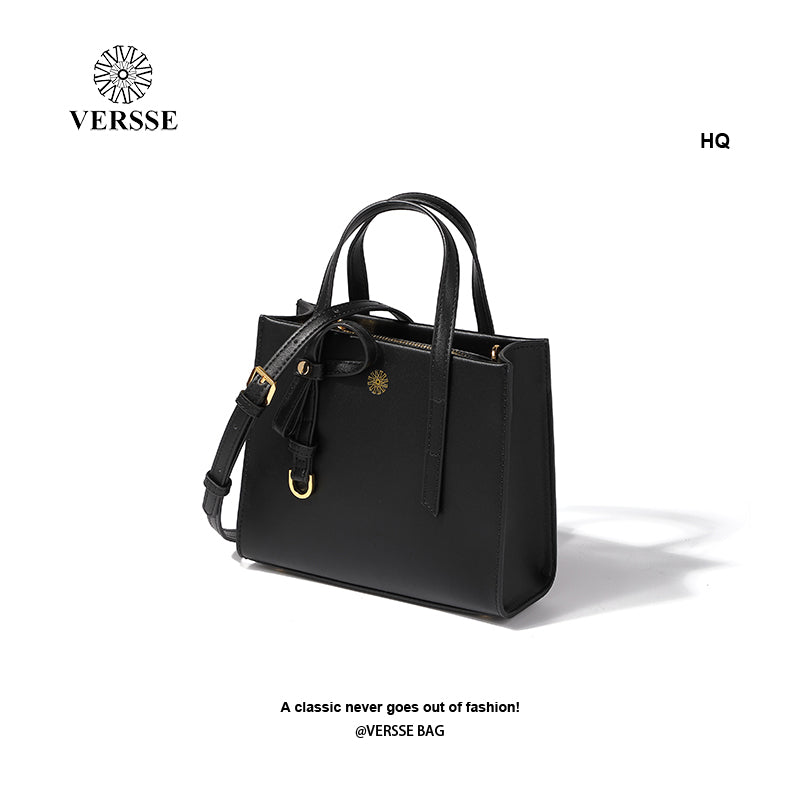 Popular Buckle Strap Embellished Leather Handbags – VERSSE